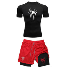 Compression Spider Printed Quick Dry Sportwear Set