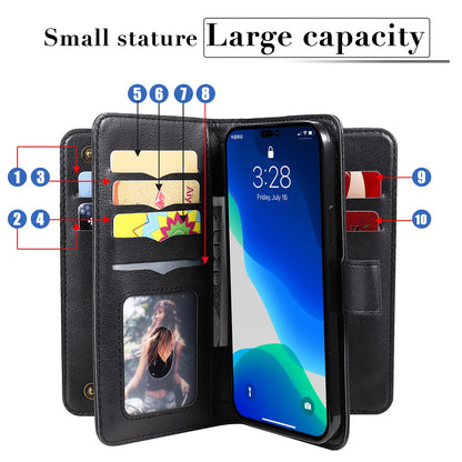 Samsung Leather Storage Compartment Flip Card Slot Wallet Case