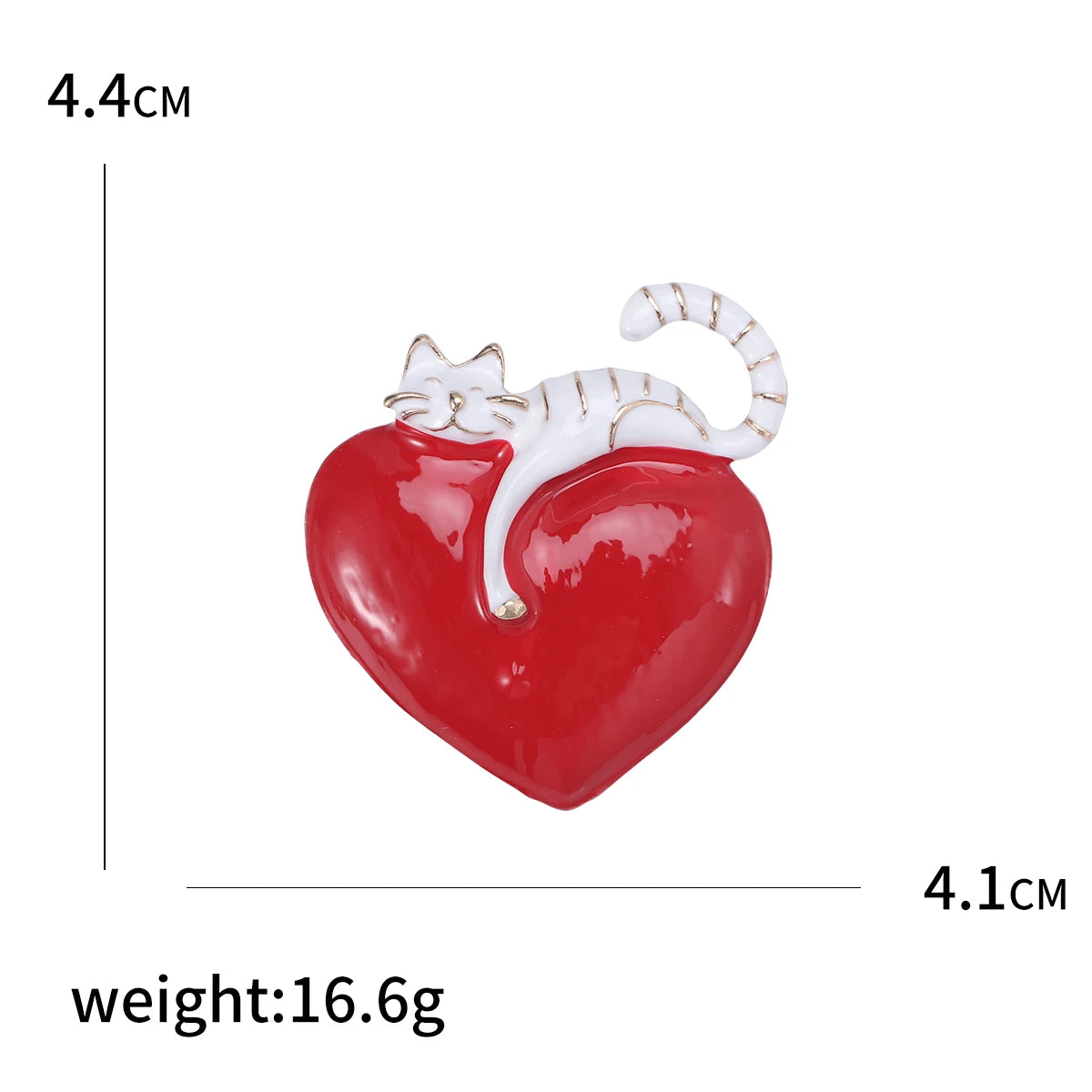 Valentine's Day Romantic Rhinestone Heart Brooches