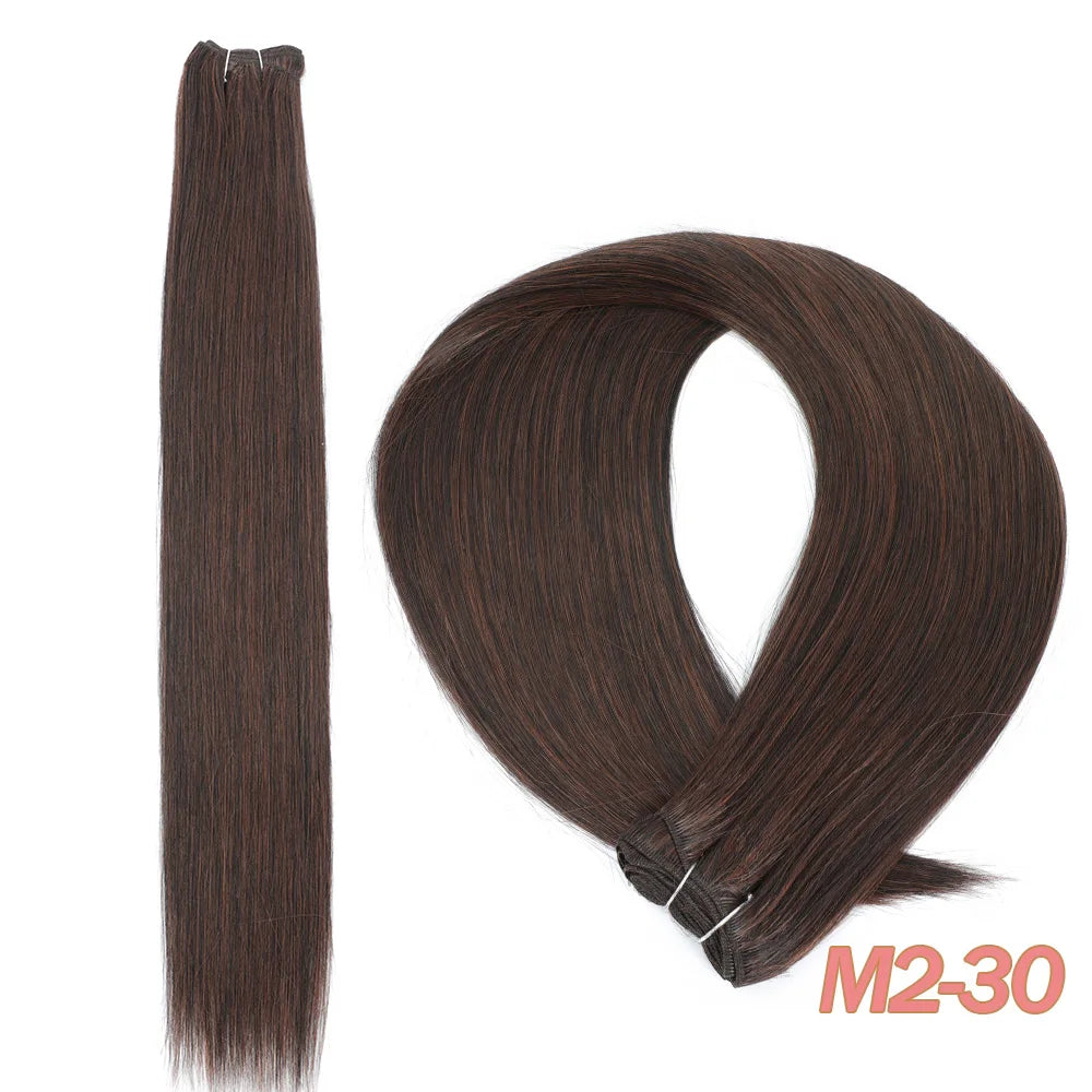 Bone Straight Synthetic Hair Bundles