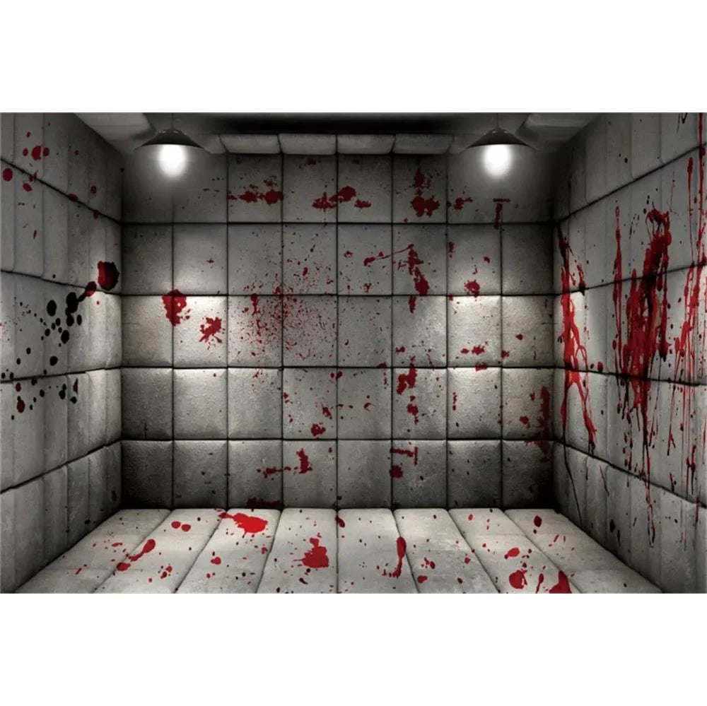 Scary Bloody Halloween Backdrop for Horror Photo Studio Props