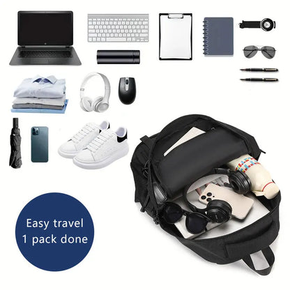 Large Capacity Travel Hiking Backpack & 16" Laptop Bag