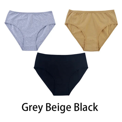 3PCS Seamless Cotton Panties