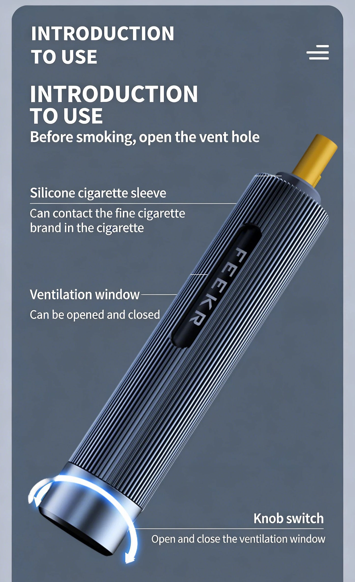 Portable Car Ashless Cigarette Holder