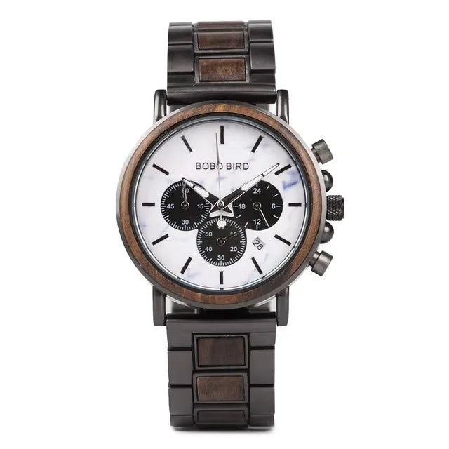 BOBO BIRD Wooden Quartz Wristwatch