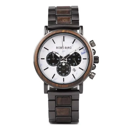 BOBO BIRD Wooden Quartz Wristwatch