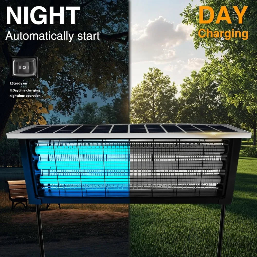 Solar Outdoor Waterproof LED Mosquito Bug Zapper