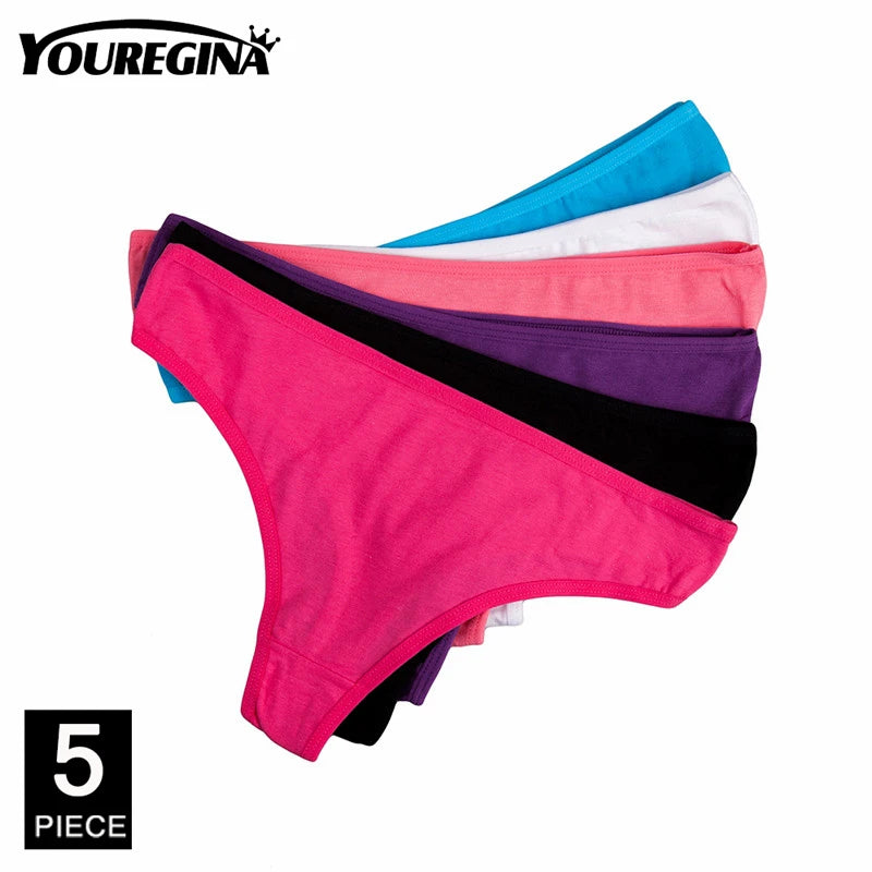 5 Pcs Cotton Thongs