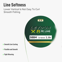 LEYDUN 500m Micro 8 Strand Braided Multifilament Line