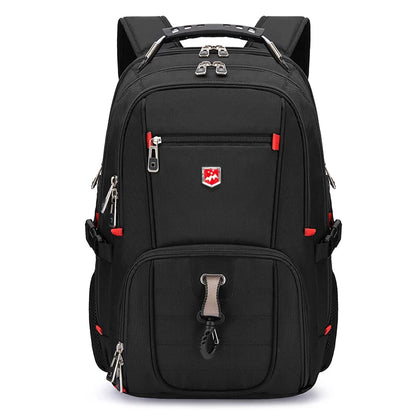 SWISTSNGR Men's Anti-Theft Laptop Backpack - Water-Repellent Business & Travel Rucksack with USB Charging Port