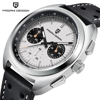 Pagani Design Men's Luxury Quartz Chronograph Watch – Retro Dial Clock