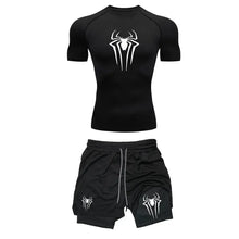 Compression Spider Printed Quick Dry Sportwear Set