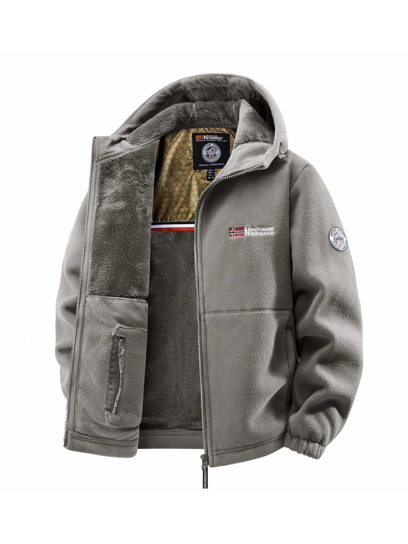 Men's All-Season Casual Padded Jacket – Lightweight Thermal Zip-Up Coat