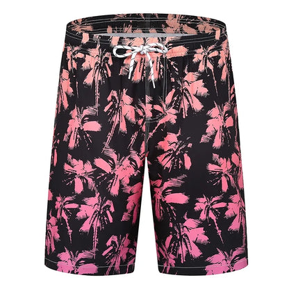Colorful 3D Print Graphic Swim Trunks