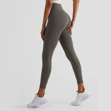 Solid Color High Waist Leggings with Pocket