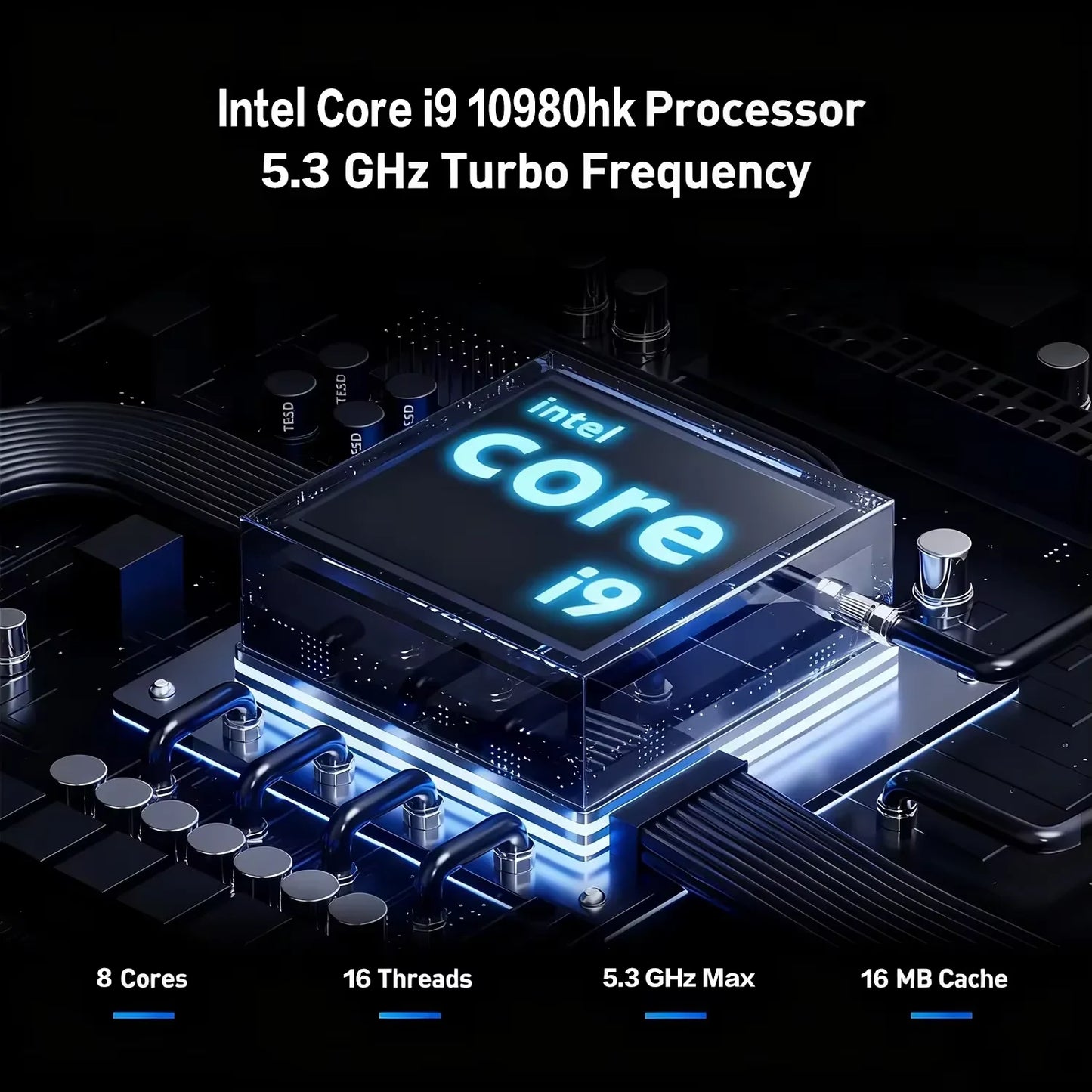 Core i9-10980HK 16GB RAM 1TB/2TB SSD Backlit Keyboard Fingerprint Unlocking Laptop