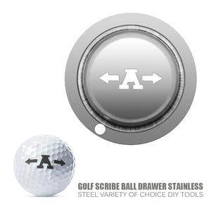Stainless Steel Golf Ball Line Marker Stencil