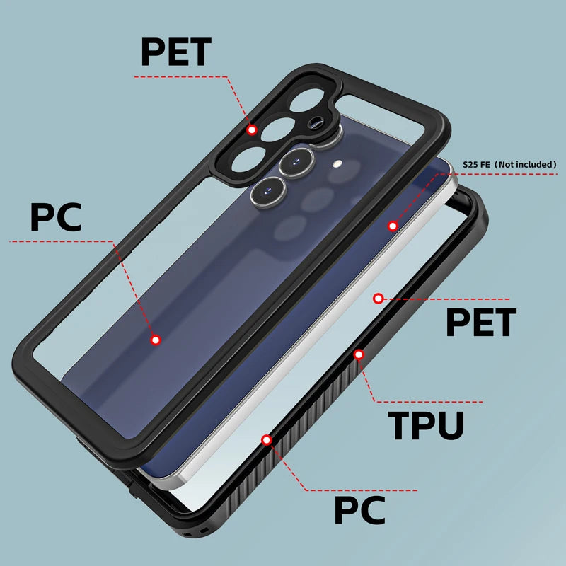 IP68 Waterproof Rugged Full-Body Shockproof Phone Case for Samsung Galaxy S Series