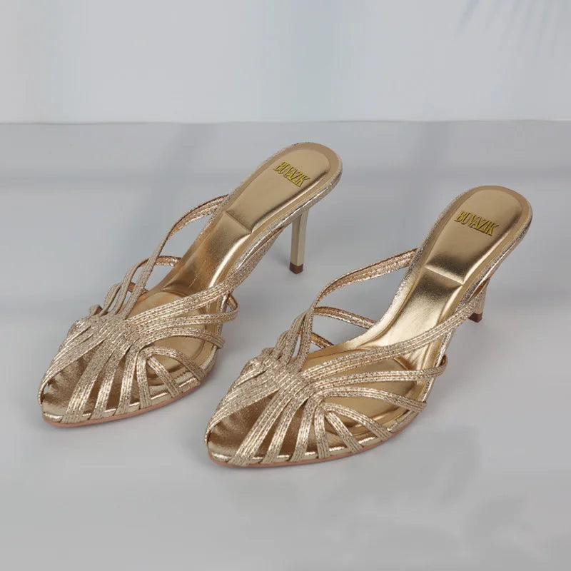 Women’s Retro Narrow Band High Heel Stiletto Pumps