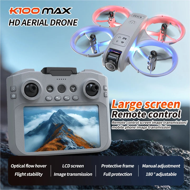 K100 RC Drone with Camera for Beginners FPV Live Video Altitude Hold