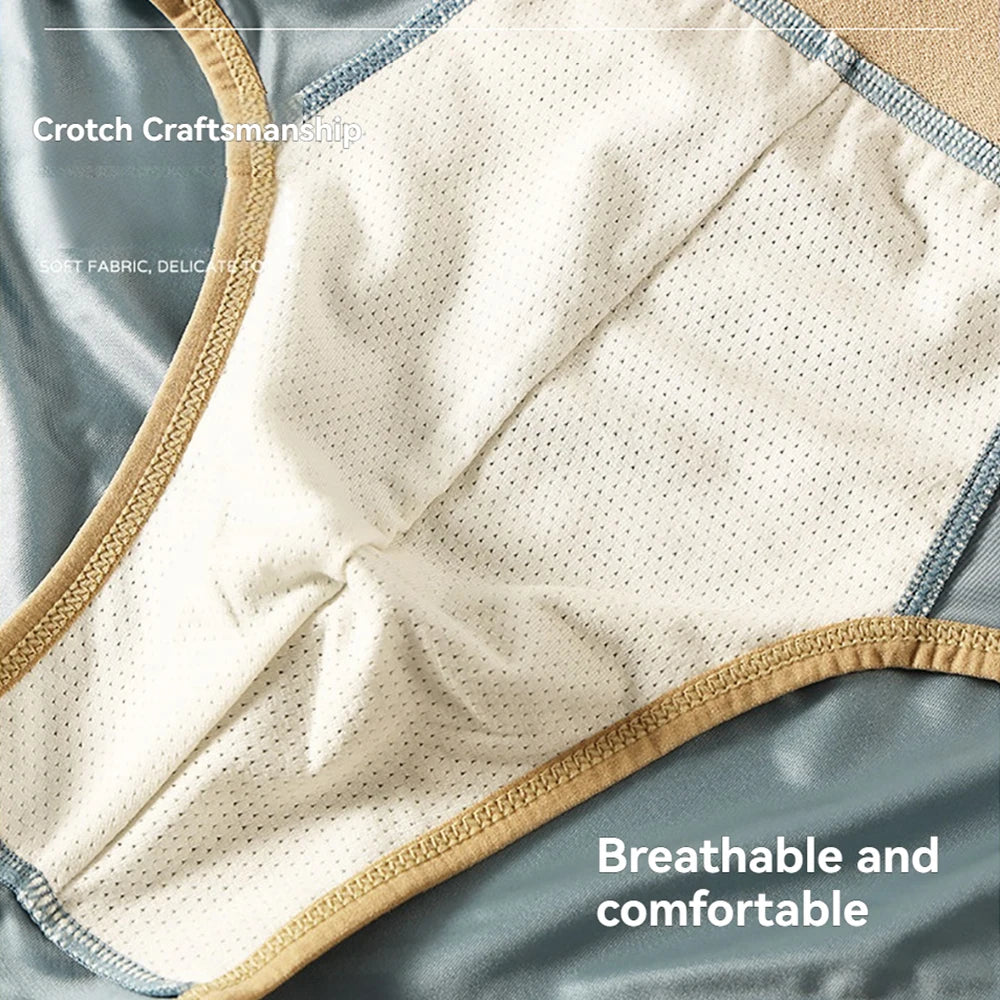 3-Pack Men's Ice Silk Breathable Boxer Briefs