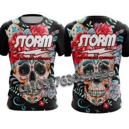Storm Sugar Skull Rainbow Performance Bowling Jersey