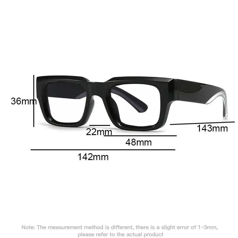 Men's Retro Square Blue Light Reading Glasses
