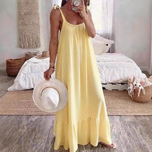 Solid Color Casual Loose Versatile Style Dress
