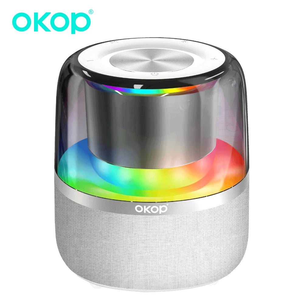 OKOP 100W Portable Bluetooth Speaker with Subwoofer & RGB Lights