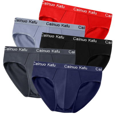 1/3Pcs Men's Breathable Bulge Pouch Briefs - Soft Elastic Plus Size Underwear