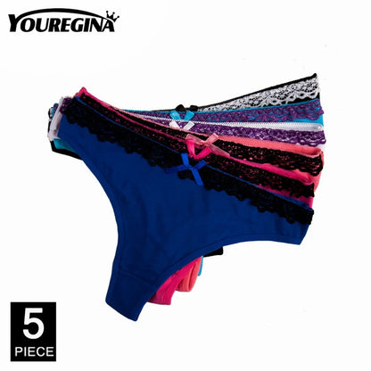 5 Pcs Cotton Thongs