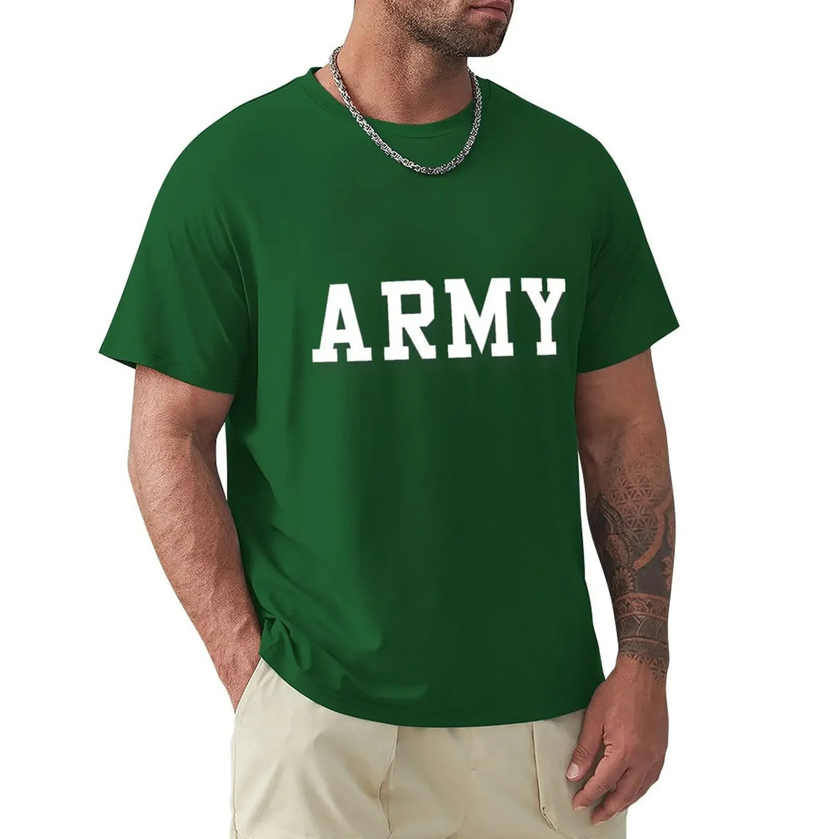 Cal Robertson Zero Day ARMY Graphic Cotton T-Shirt