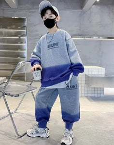 Oversized Long-sleeve Top and Baggy Pants Set