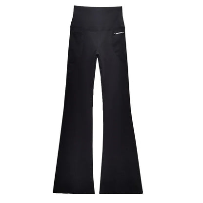 Women's High-Waist Double-Pocket Flare Yoga Pants