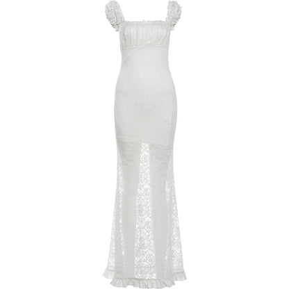 Sleeveless Wrap Chest Backless Slim Fit Dress