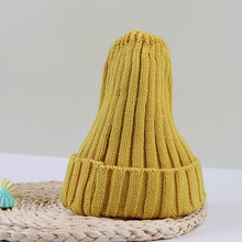 Solid Color Knitted Baby Beanie