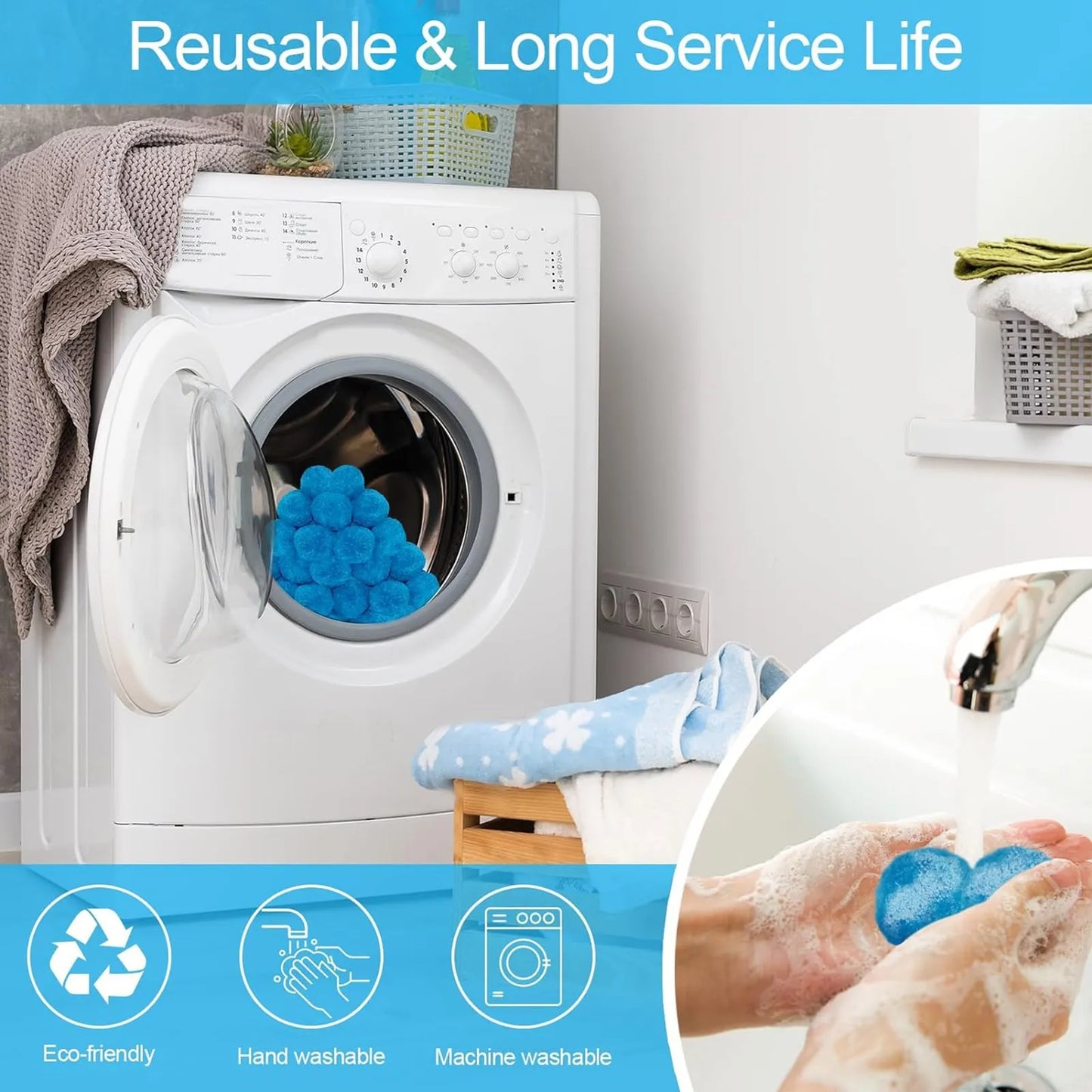 Upgraded And Efficient to Sand Reusable Environmentally Friendly Filter Ball