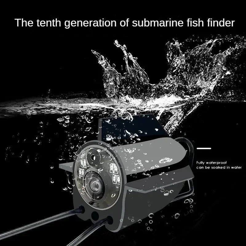 Underwater Night Vision Fishing Camera Probe with Temperature & Depth Sensor