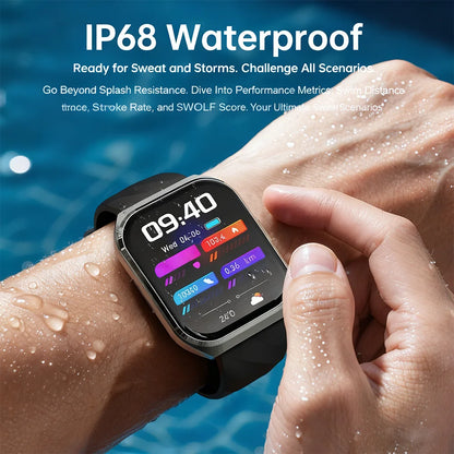 Men's Outdoor Rugged Smartwatch with 1000mAh Battery (IP68 Waterproof)