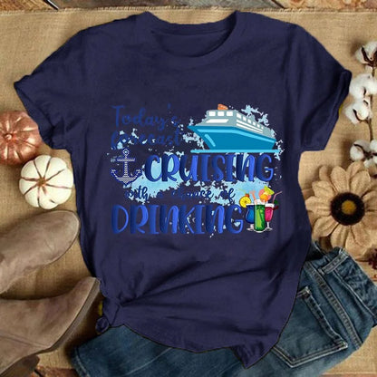 Unisex Casual Cruise Graphic T-Shirt – Short Sleeve Vacation Tee