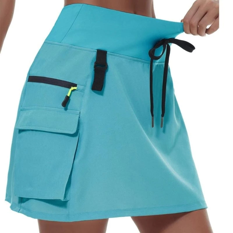 Women's High-Waisted Athletic Cargo Skort