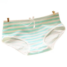 Cute Striped Bowknot Cotton Briefs