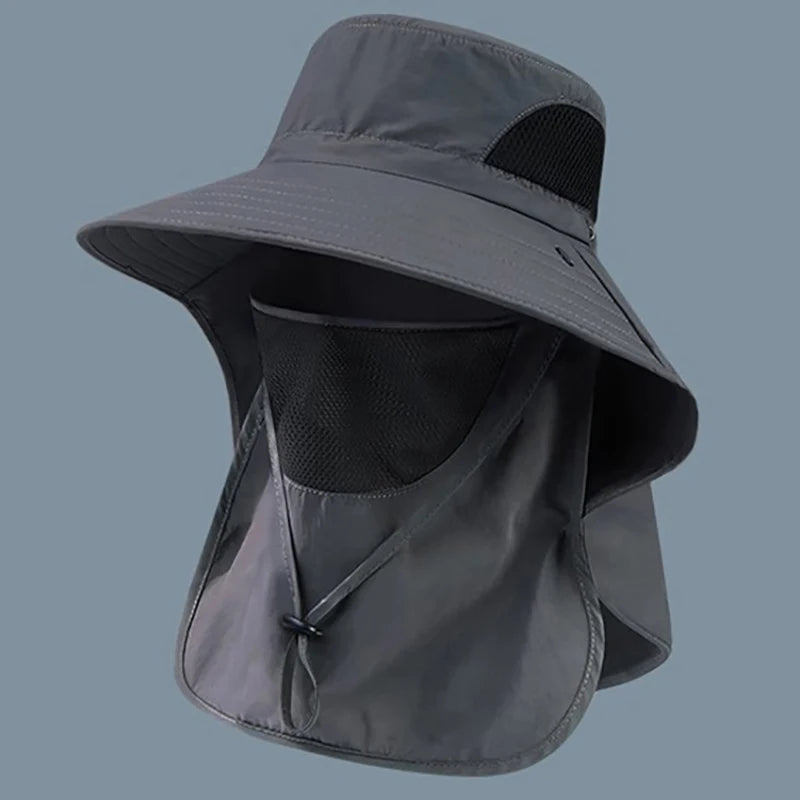 UV Protection Outdoor Bucket Hat with Neck Flap