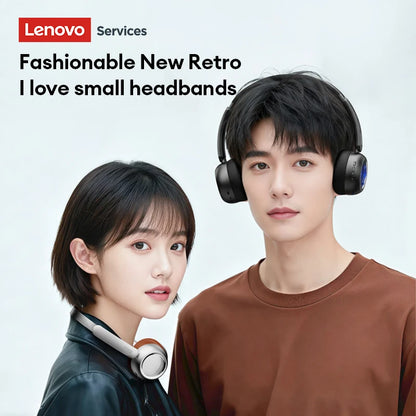Lenovo Retro Wireless Bluetooth 6.0 Over-Ear Headphones with LED Lighting