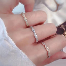 Huitan Exquisite Twist Band Cubic Zirconia Ring