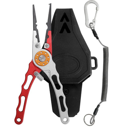 Multifunctional Aluminum Alloy Fishing Pliers & Hook Remover Tool