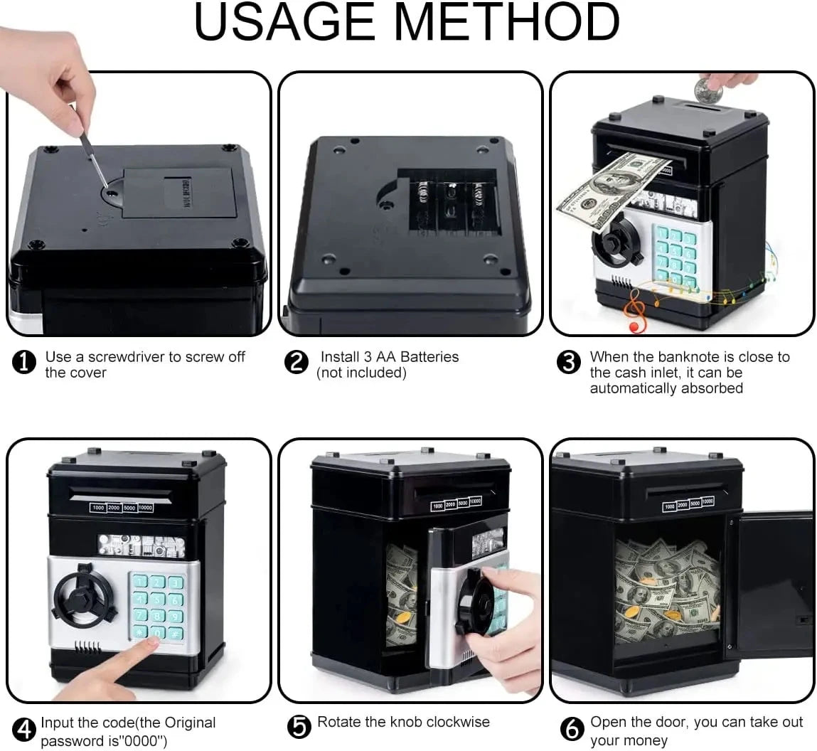 Electronic Piggy Bank ATM with Password