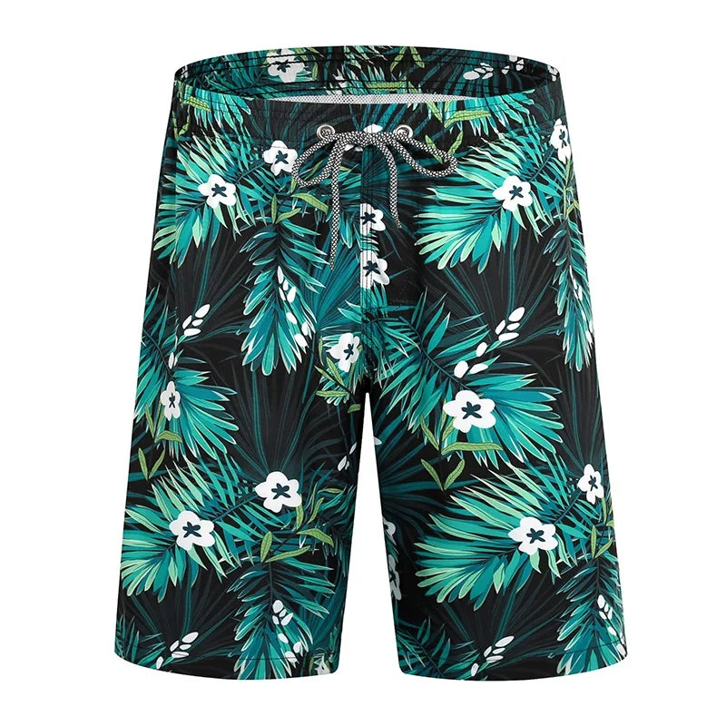 Colorful 3D Print Graphic Swim Trunks