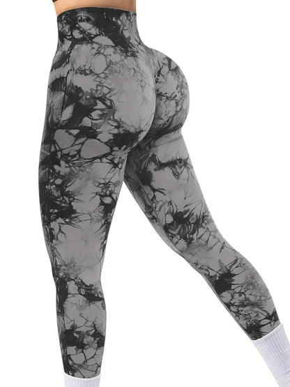 Tie-Dye Seamless Peach Butt High Waist Leggings