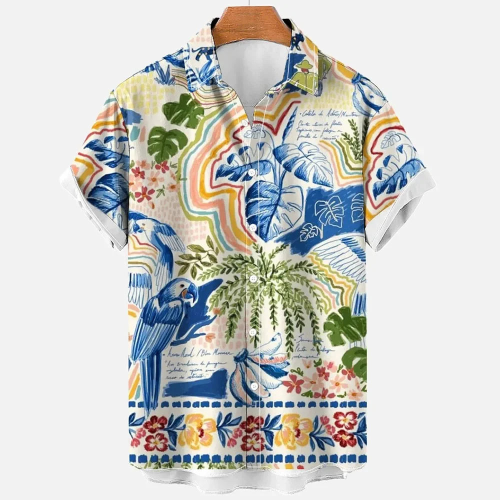 3D Print Quick-dry Hawaiian Vacation Beach Shirt
